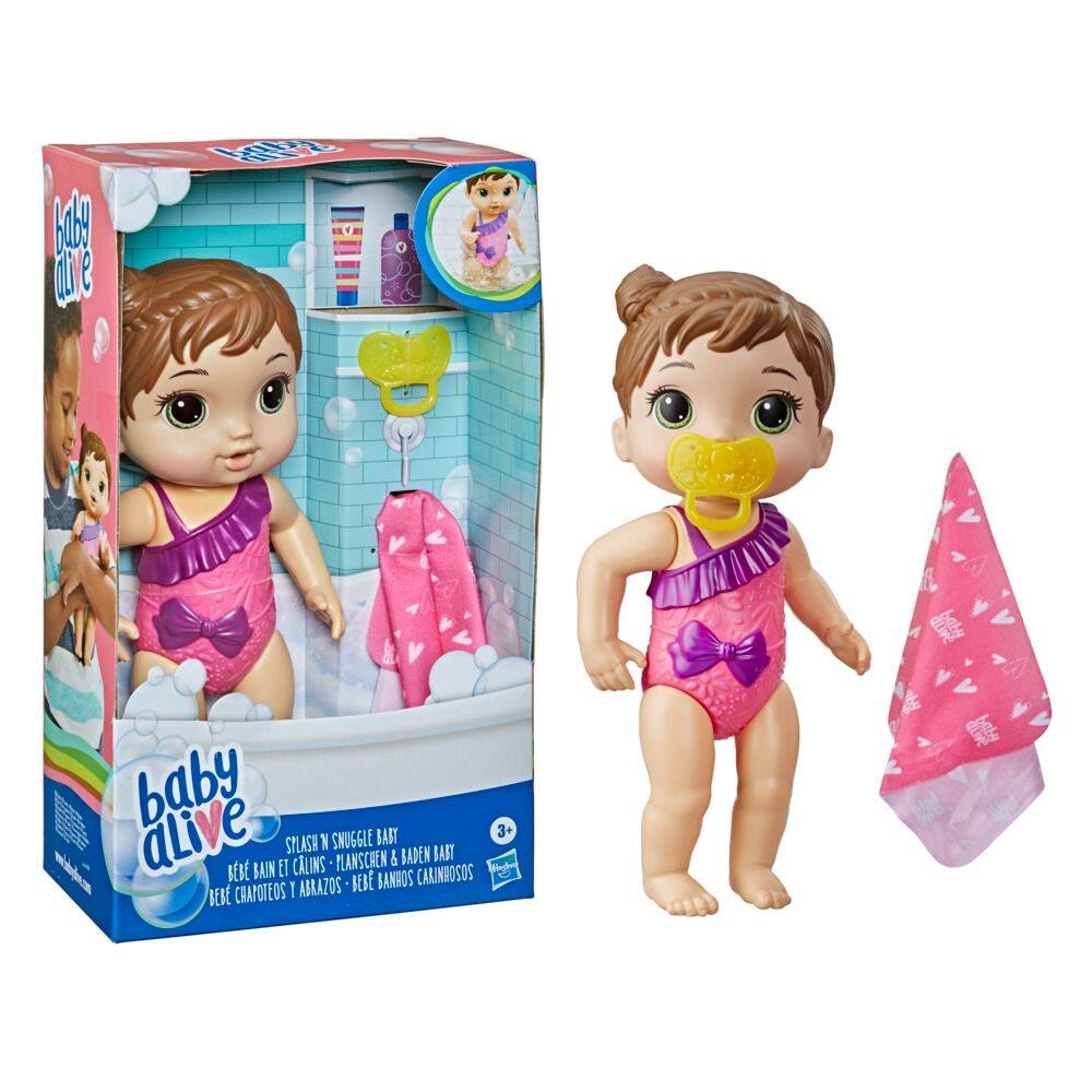 Boneca bebê Baby Alive Banho Carinhoso Morena