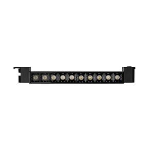 Spot Direcionável Para Trilho Eletrificado Blumenau Led Up Linear Pontual 20w Bivolt Preto 3000k Luz Amarela
