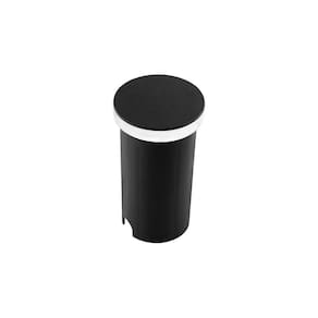 Balizador Astraled Wezen Redondo De Embutir Led 1w Bivolt Preto 3000k Luz Amarela Bl-6715