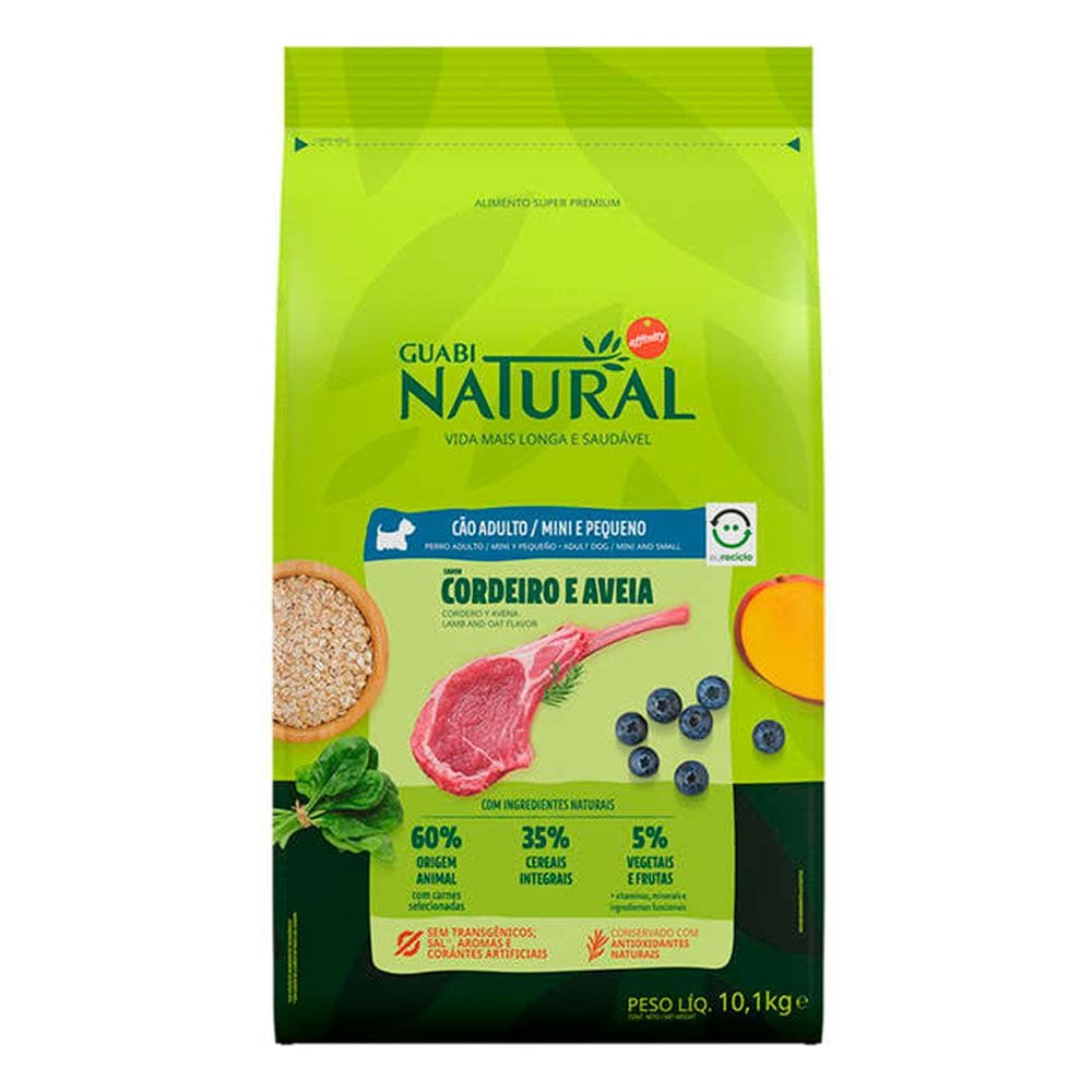 Ração Guabi Natural Cães Adultos Mini e Pequeno Cordeiro e Aveia 10,1kg