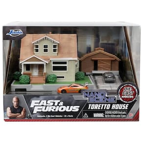 Diorama Casa Toretto c/ Carros Velozes e Furiosos - Jada Toys