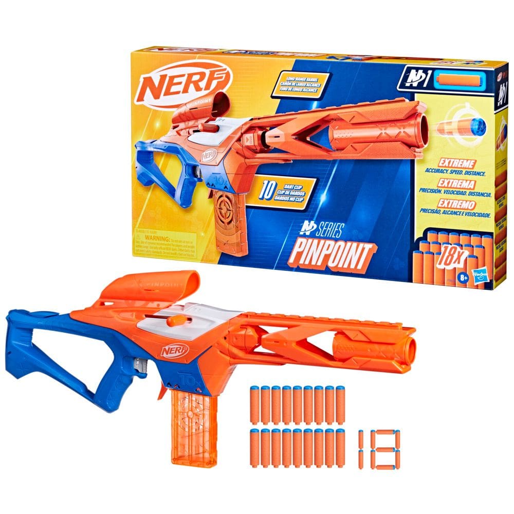 Lançador Nerf N Series Pinpoint com 18 dardos