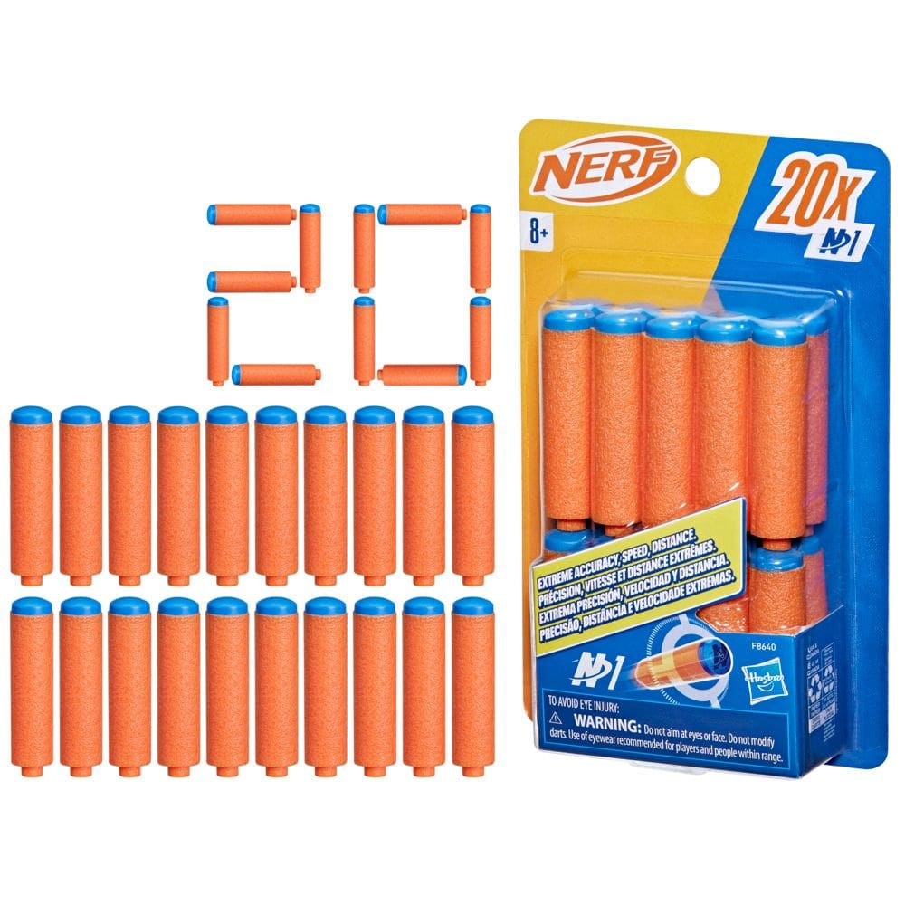 Refil Nerf N Series : 20 Dardos N1 - Exclusivo N Series