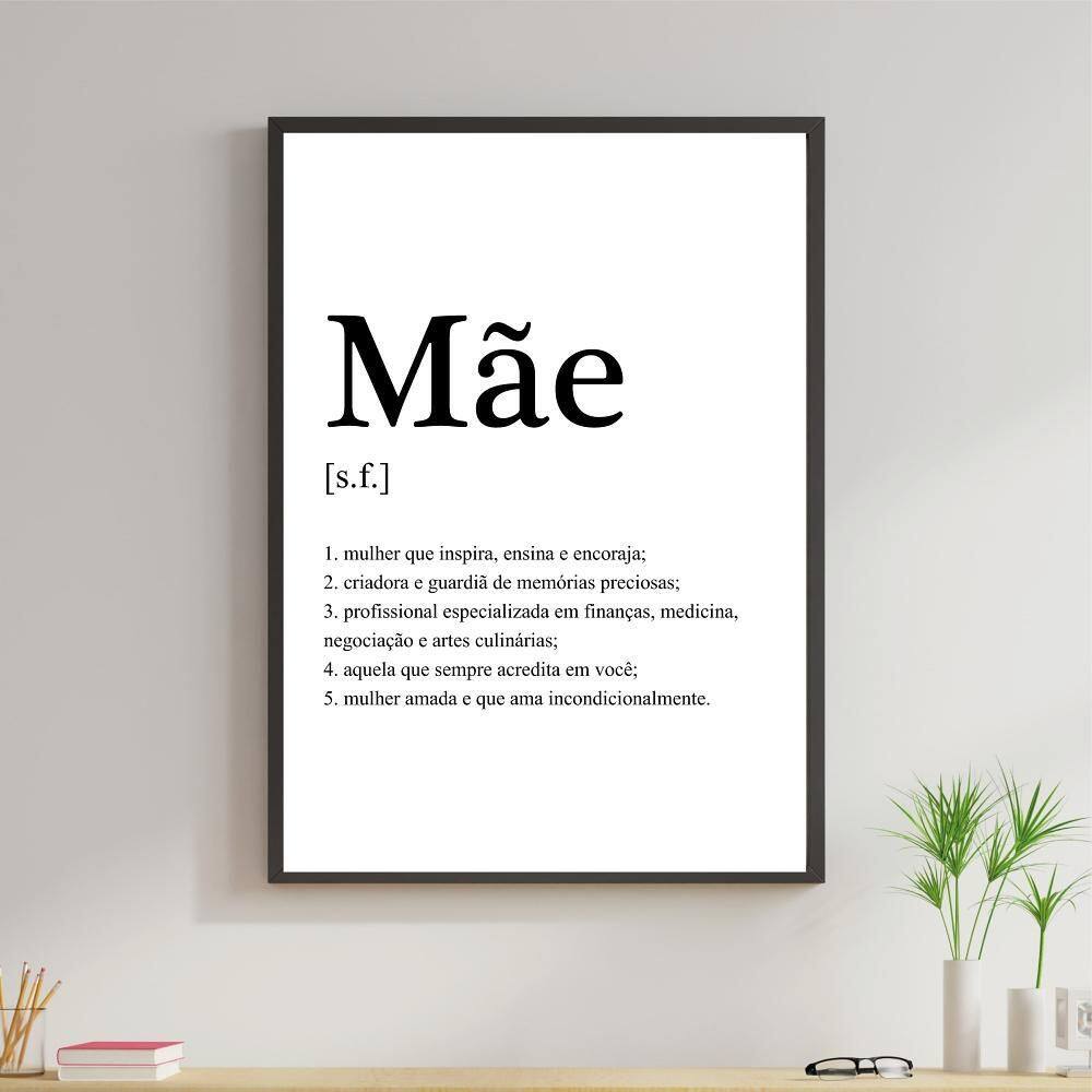 Quadro Decorativo Mãe Significado 24X18Cm