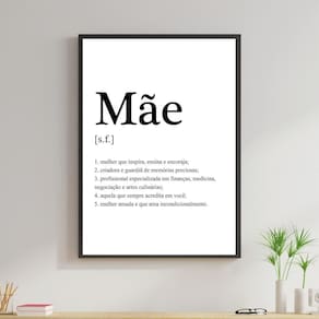 Quadro Decorativo Mãe Significado 24X18Cm