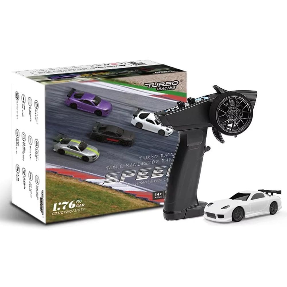 Carro de controle remoto havcybin 1:76 Turbo Racing Scale C71 White