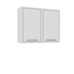 Armário Aéreo 2 Portas 80cm X 66cm X 30,5cm Branco