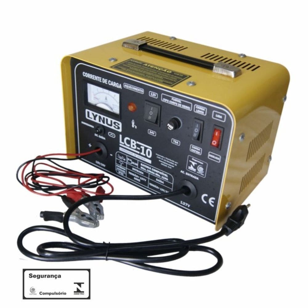 Carregador de Bateria 12-100Ah 220V LCB-10 Lynus