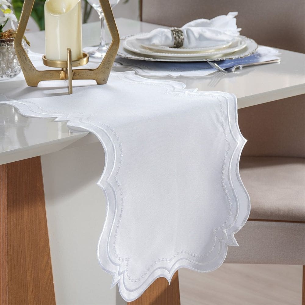 Trilho de Mesa Bordare Bordado 40x180cm