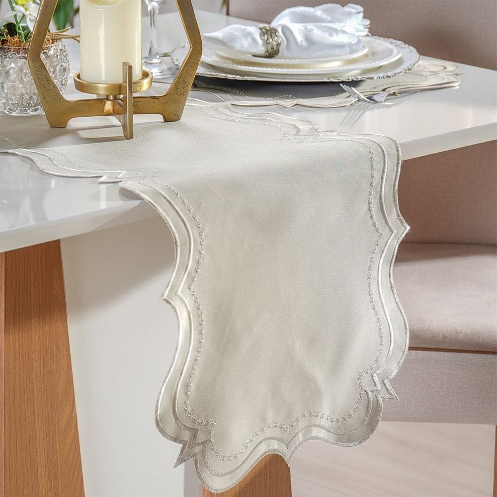 Trilho de Mesa Bordare Bordado 40x180cm