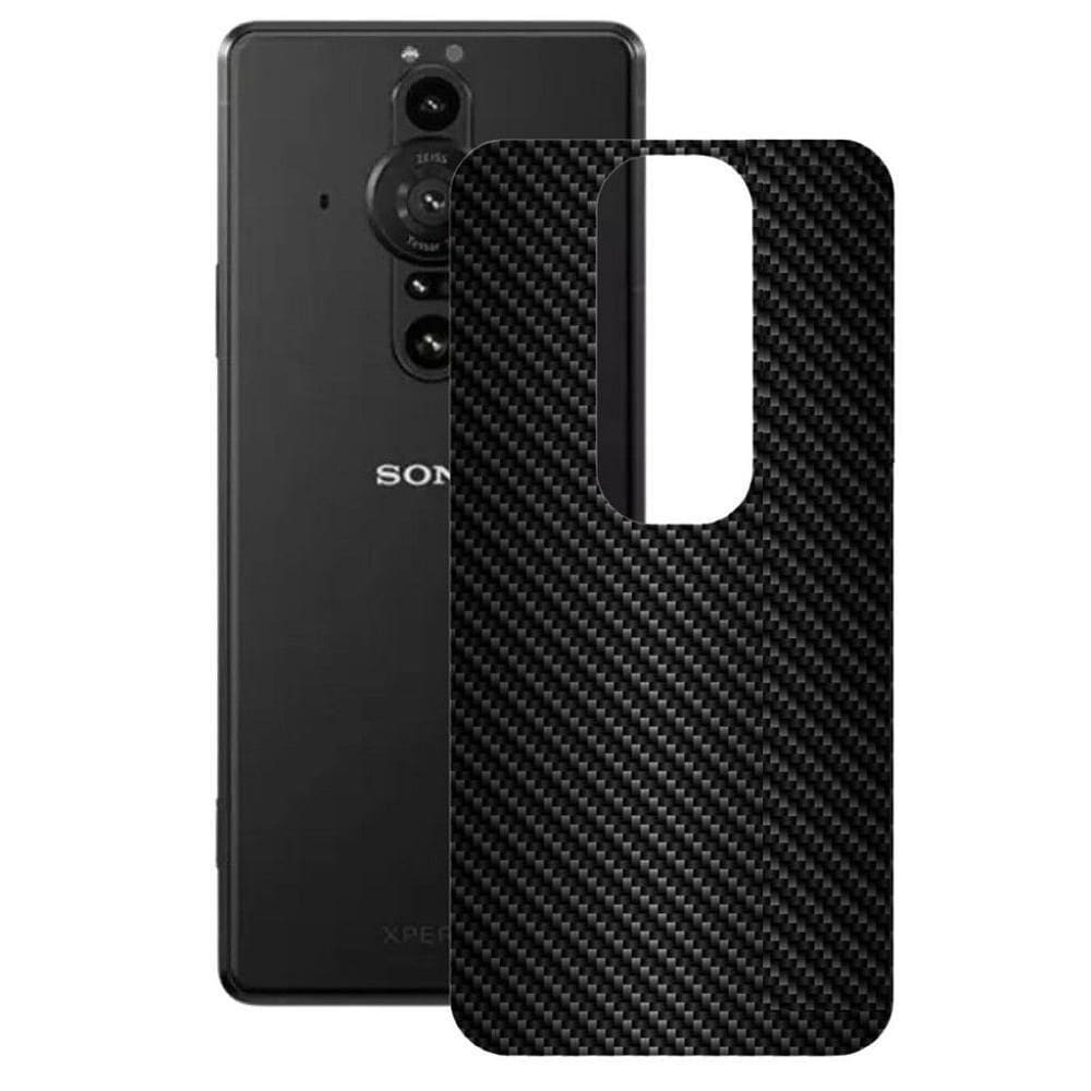 Película Para Sony Xperia Pro-l - Traseira De Fibra De Carbono Preta - Gshield