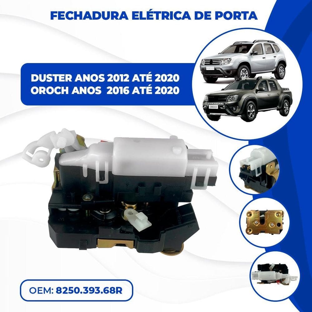 Fechadura Elétrica Porta Traseira Esquerda Duster Oroch
