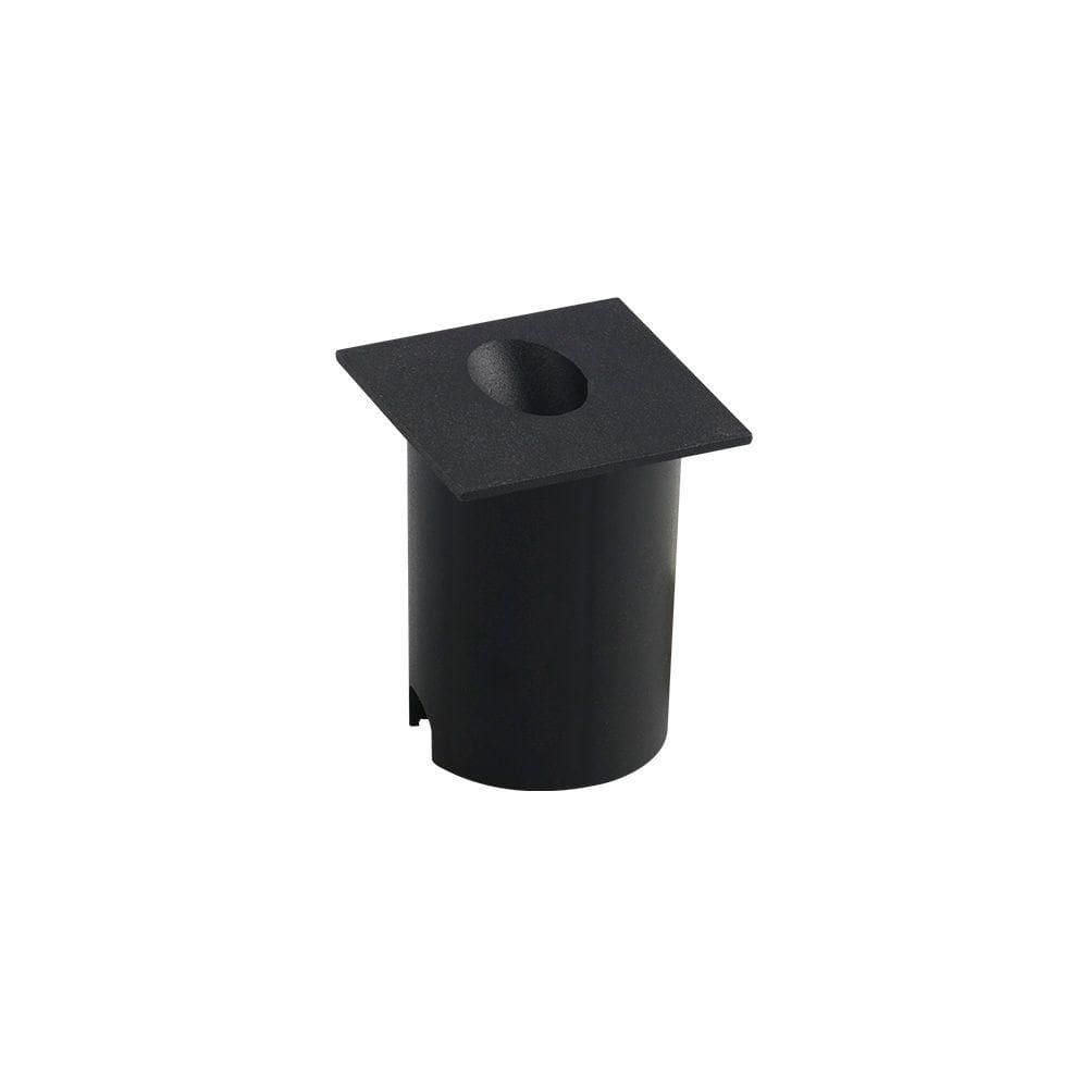 Balizador Astraled Australe Quadrado De Embutir Led 2w Bivolt Preto 3000k Luz Amarela Bl-6713