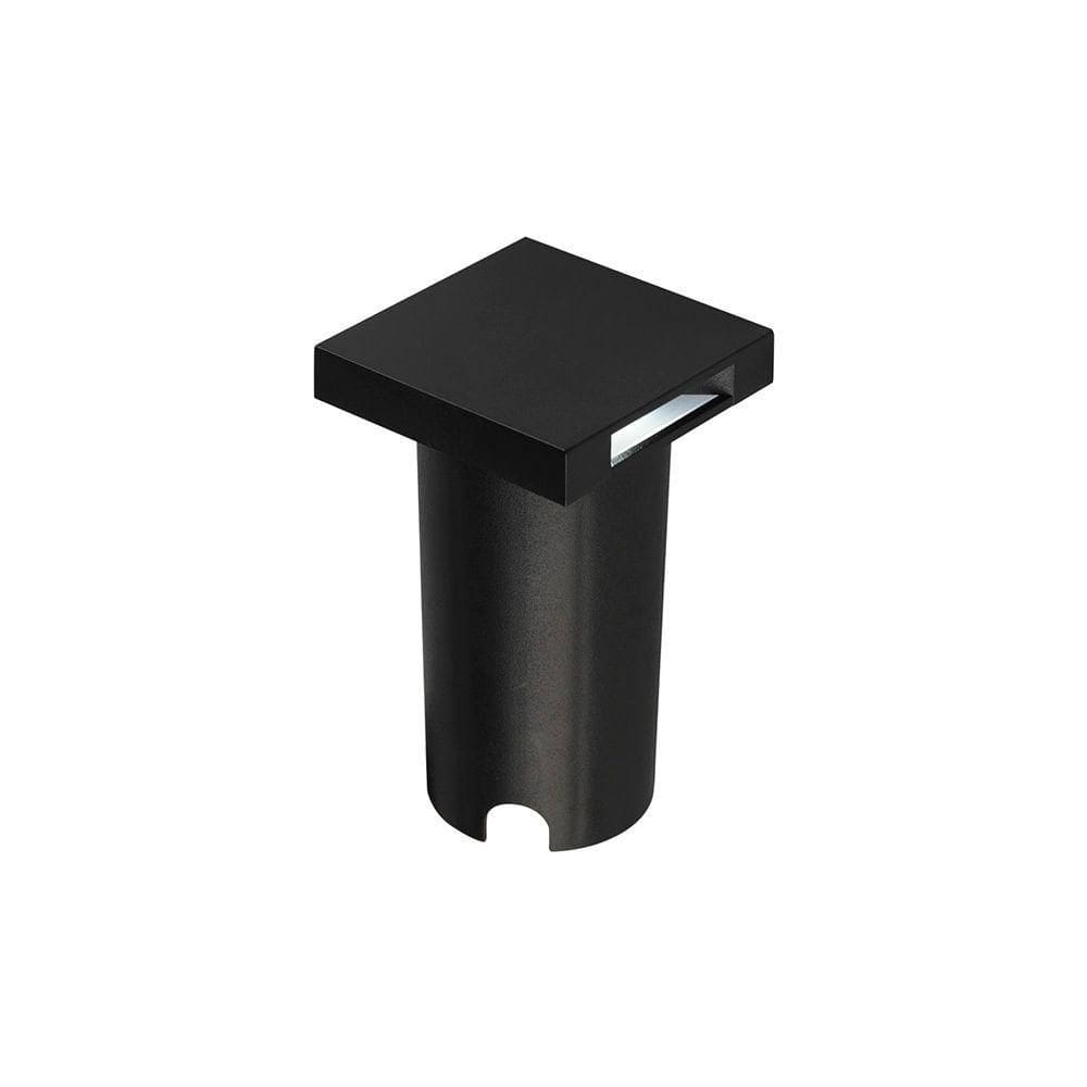 Balizador Astraled Zahoor Quadrado De Embutir Led 1w Bivolt Preto 3000k Luz Amarela Bl-5027