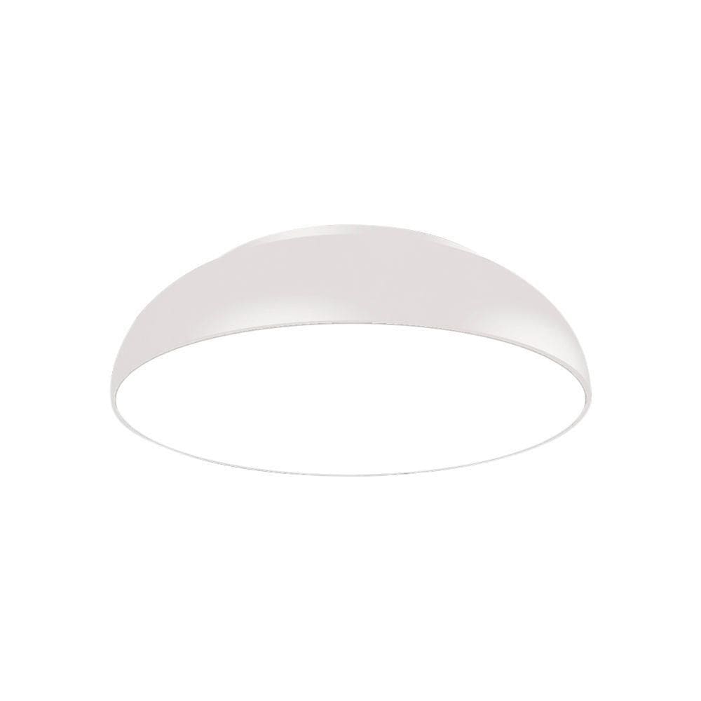 Plafon Blumenau Pleno Redondo E27 Bivolt Branco Fosco