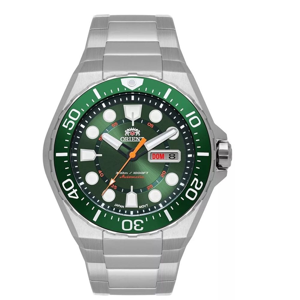 Relógio Orient Masculino Automático  Verde Diver F49ss036-e1sx