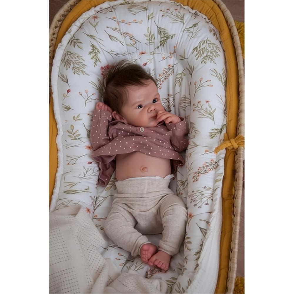 Boneca Reborn Baby Doll Anano Realistic Realistic Lifelike, menina de 45 cm