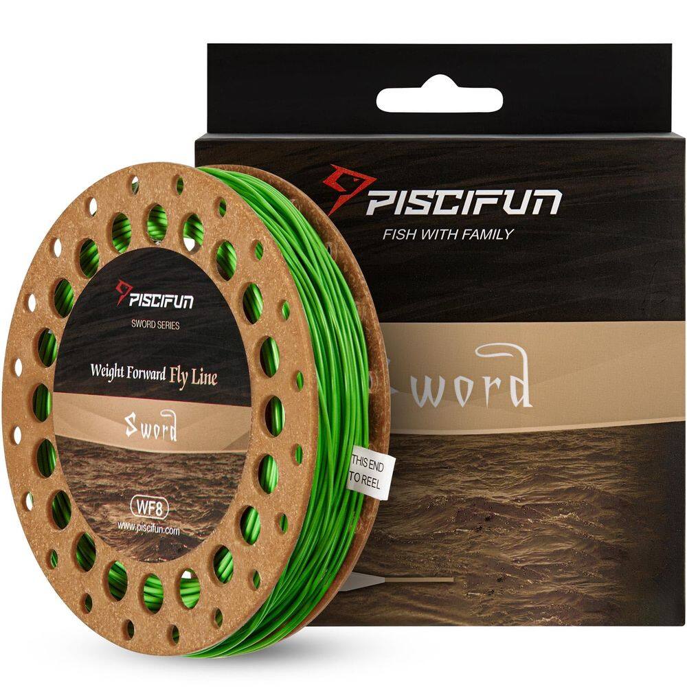Linha de pesca com mosca Piscifun Sword Weight Forward WF4wt 90 pés