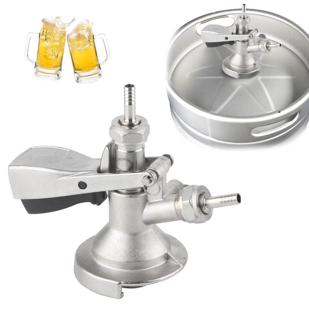 Torneira de cerveja de aço inoxidável tipo Keg Coupler Tissting G5/8 A