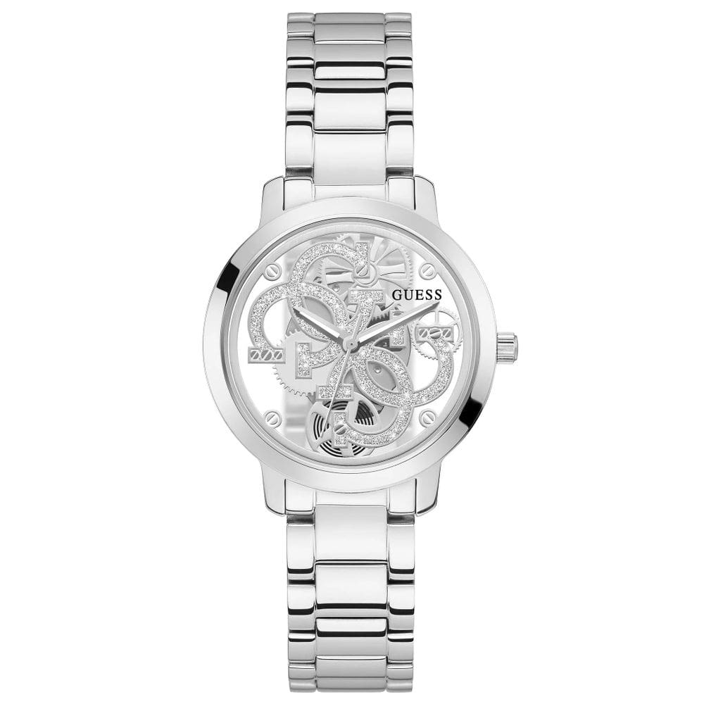 Relógio: estojo e pulseira GUESS Ladies Trend Clear de 36 mm
