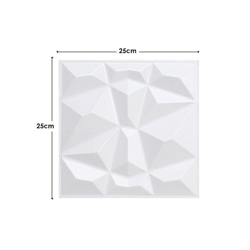 Kit 15 Placas Pvc 3D Auto Relevo Revestimento Diamante 25 Cm