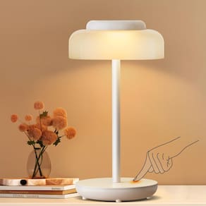 Lâmpada de mesa LED operada por bateria QiMH 5000mAh com 3 níveis