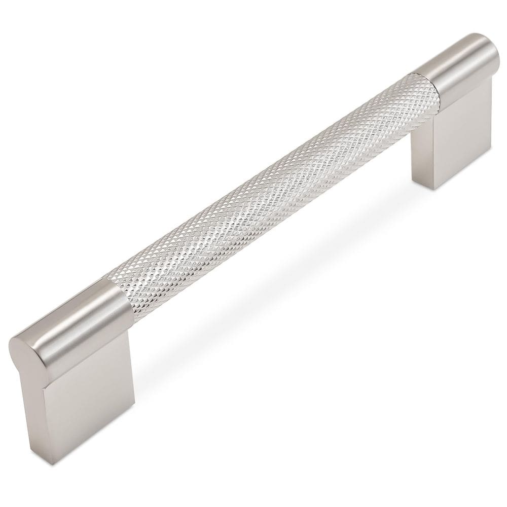 Alças de gabinete BUKOBYHE, níquel acetinado escovado, 160 mm, pacote 10