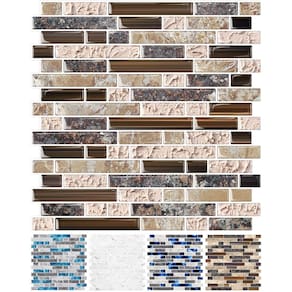 Azulejo de parede STICKGOO Peel and Stick Sandstone 30x30cm 10 folhas