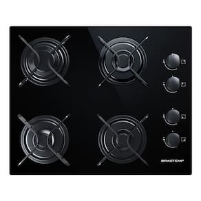 Cooktop A Gas Vidro Automatico 4 Bocas 46x56cm - Brastemp