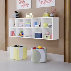 Estante Livreiro Multiuso Com 10 Nichos Prateleiras 100% Mdf
