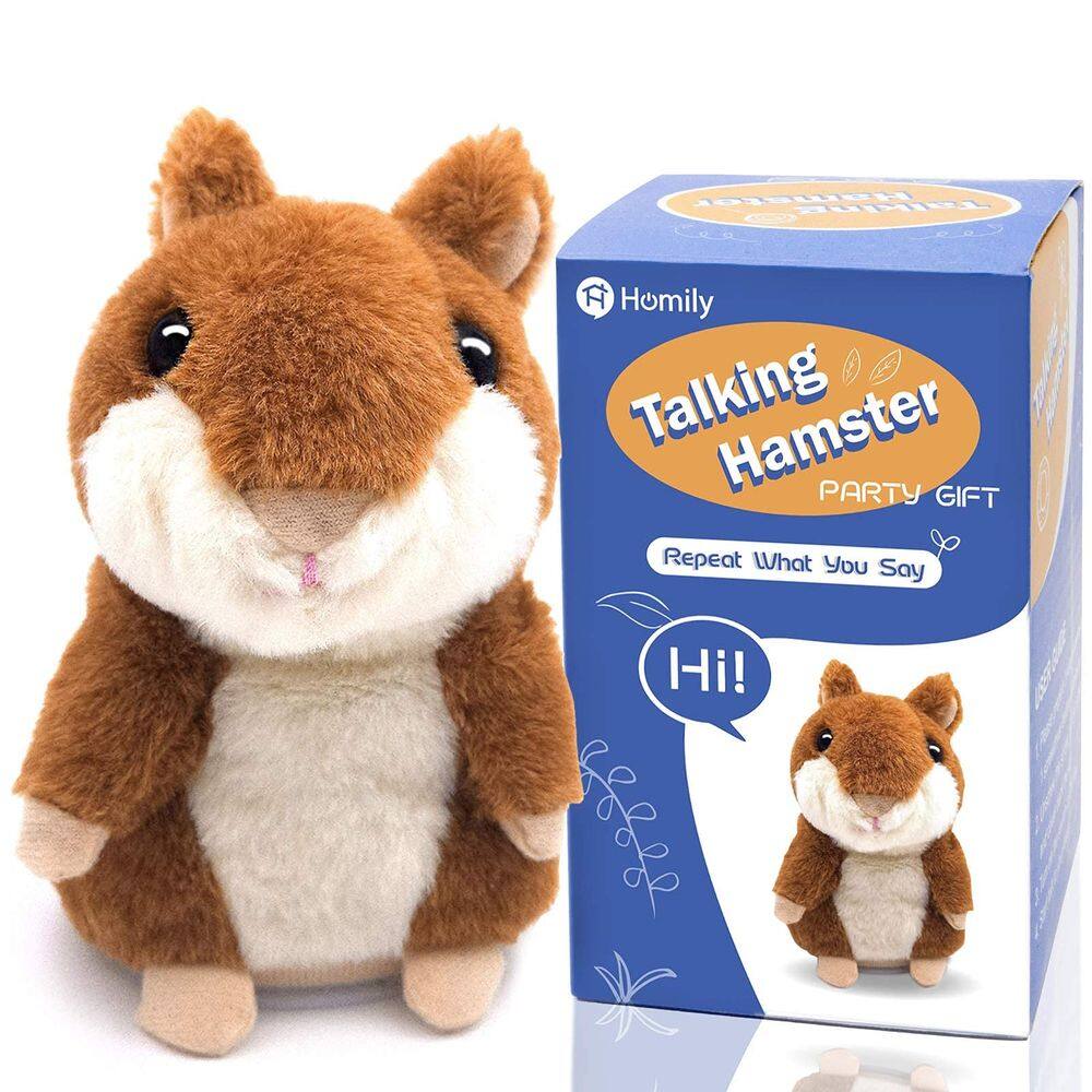 A homilia do Talking Hamster repete o que você diz: brinquedo de pelúcia