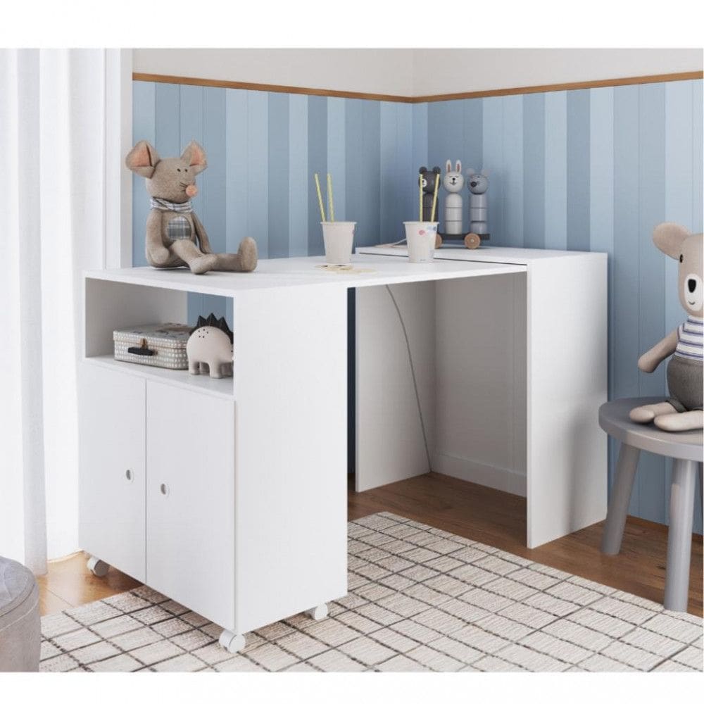 Balcao Infantil Multiuso Recolhível com Rodízios BL1000 Art in Moveis