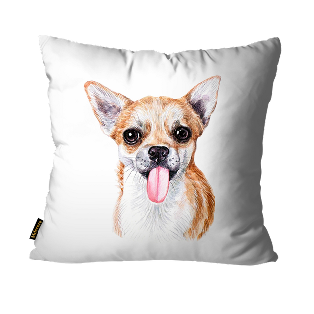 Capa Para Almofada Mdecore Pets 45x45cm  - Chihuahua