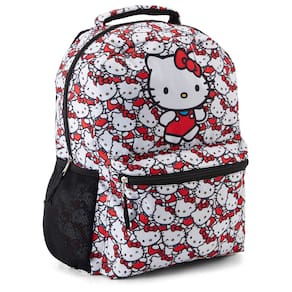 Mochila Fast Forward Hello Kitty Allover School Branca