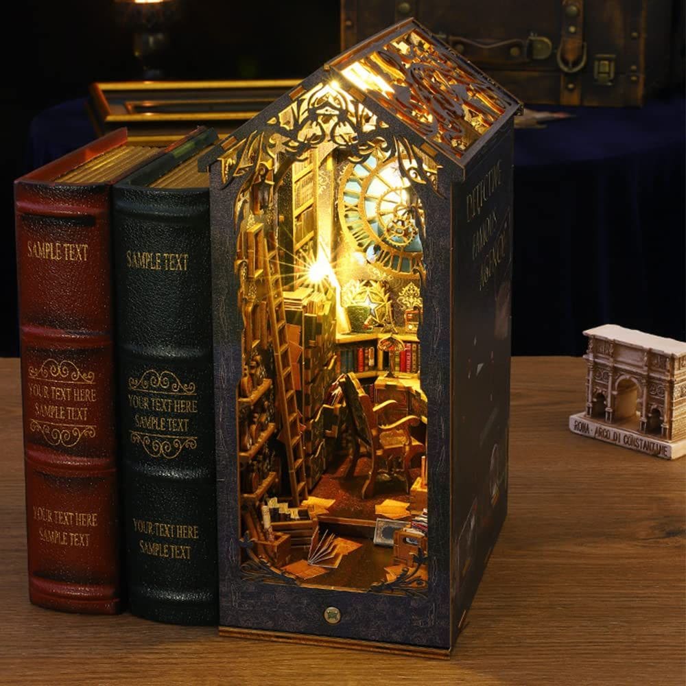 Suportes para livros de quebra-cabeça de madeira Tagsonp 2025 DIY Book Kit