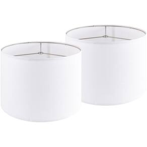 Conjunto de abajures PIKOPIKO Pure White Linen 13x13x25cm (pacote com 2)