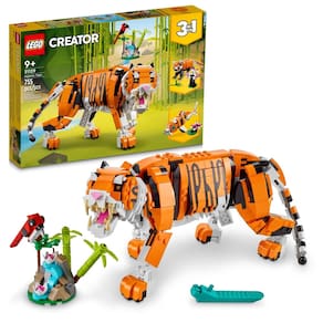 Conjunto de construção LEGO Creator 3 em 1 Majestic Tiger 31129