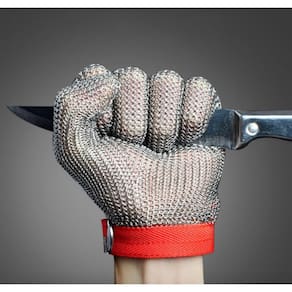 Luvas resistentes ao corte JZD Stainless Steel 304 Metal Mesh L