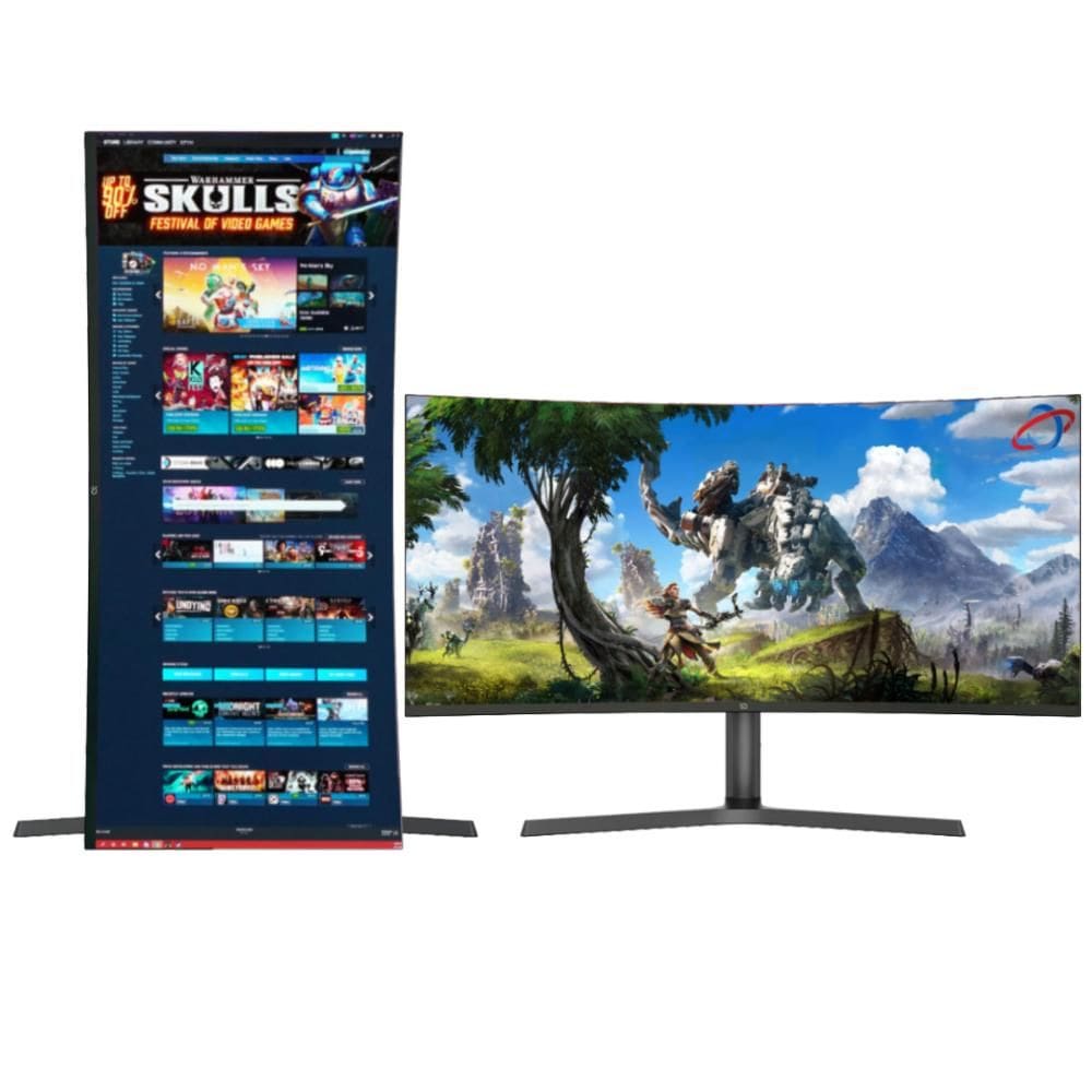 Monitor Gamer 34 Duex DXPRO340P - UWQHD HyperWide Curvo - 180Hz - 1ms - HDR - DisplayPort/HDMI