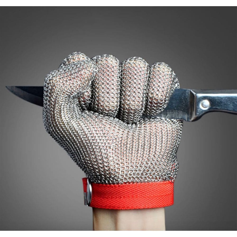 Luvas resistentes ao corte JZD Stainless Steel 304 Metal Mesh XL