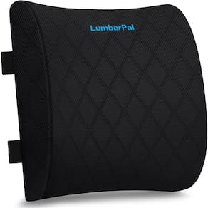 Almofada de apoio lombar LumbarPal para cadeira de escritório e carro preta