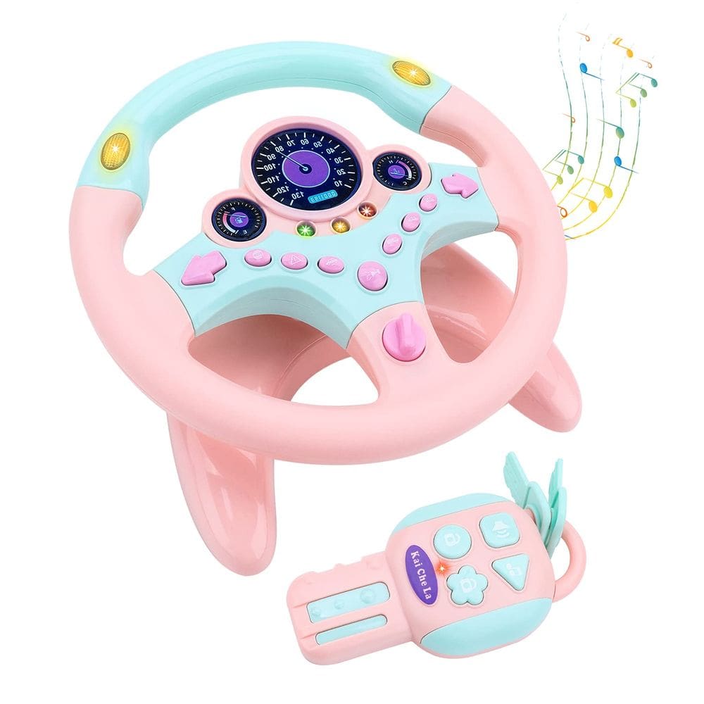Simulador de volante DeAO Children`s Car com som e luz