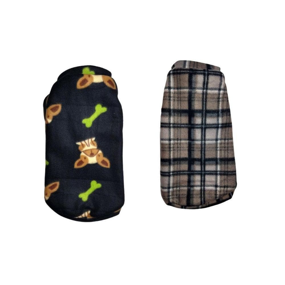 Kit 2 Roupas Para Cães - Suéter De Inverno Pp