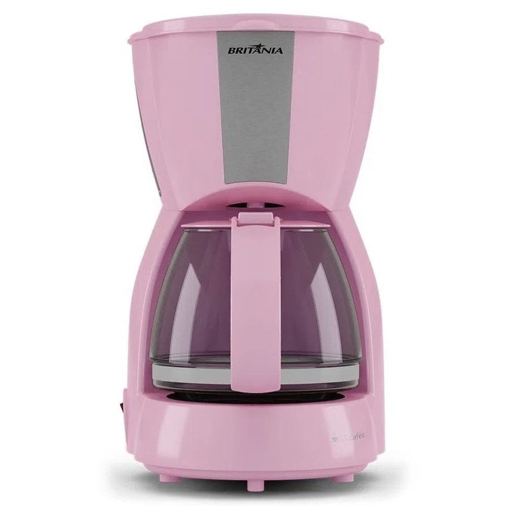 Cafeteira Eletrica Britania Faz 15 Xicaras Pink Ellegance 127V - 110V