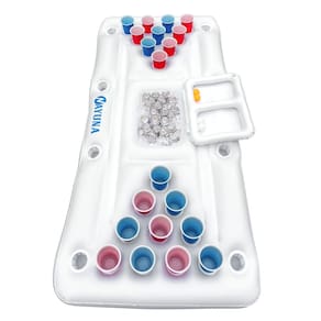 Mesa de sinuca inflável NAYUNA Pong Floaty com refrigerador
