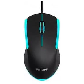 Mouse USB Gamer Philips 1200DPI 3 Botoes Preto