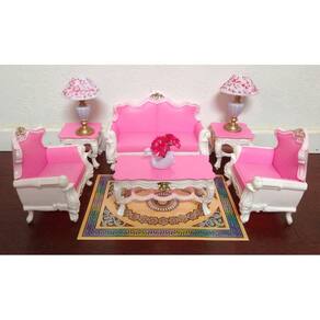 Móveis de casa de bonecas Barbie My Fancy Life Deluxe Living Room