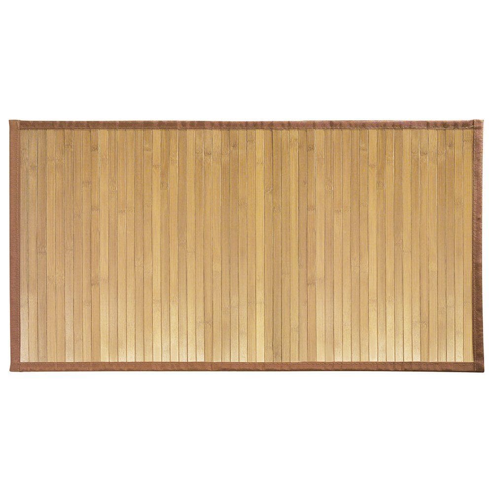 Tapete de bambu Runner iDesign Formbu para banheiro 34x21cm