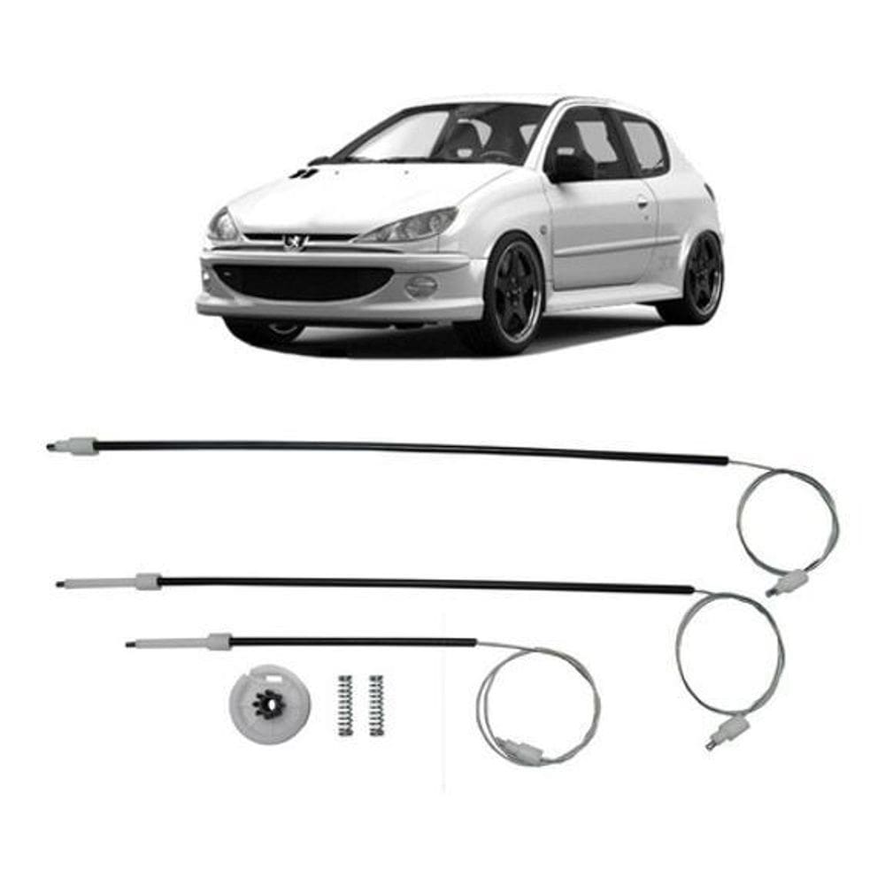 Kit Reparo De Maquina De Vidro Elétrico Peugeot 206Dianteiro