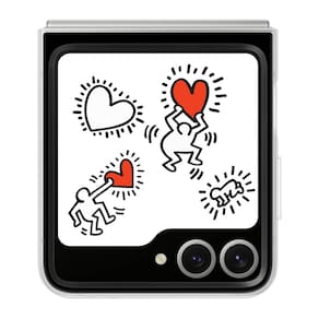 Capa de telefone SAMSUNG Galaxy Z Flip 6 Flipsuit com LED branco